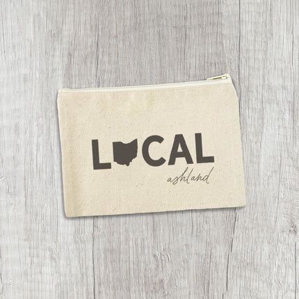 Local State and City - Custom Canvas Zipper Pouch