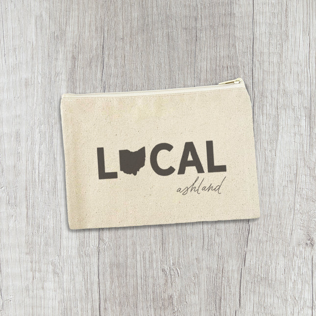 Local State and City - Custom Canvas Zipper Pouch