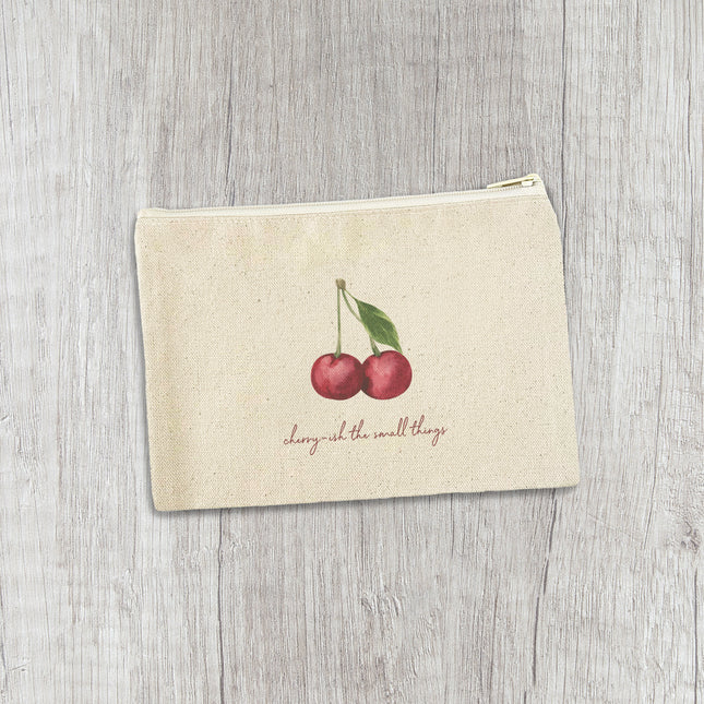 Cherry-ish The Small Things - Canvas Zipper Pouch