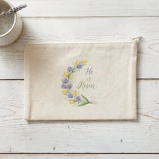 He Is Risen Swag - Canvas Zipper Pouch