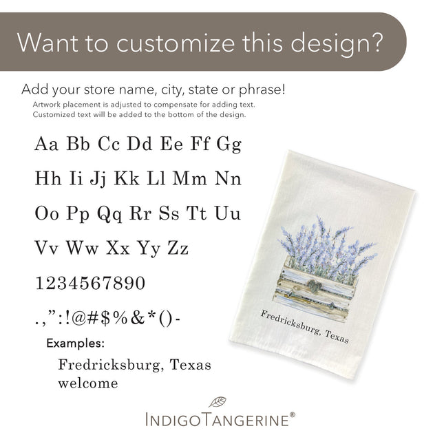 Three Trees - Customizable Cotton Tea Towel