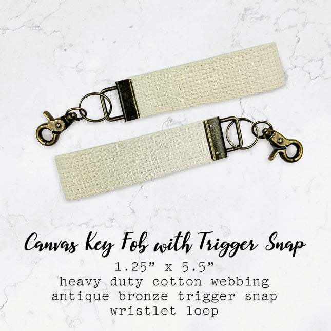 Vintage ScriptCustom Trigger Snap Key Fob