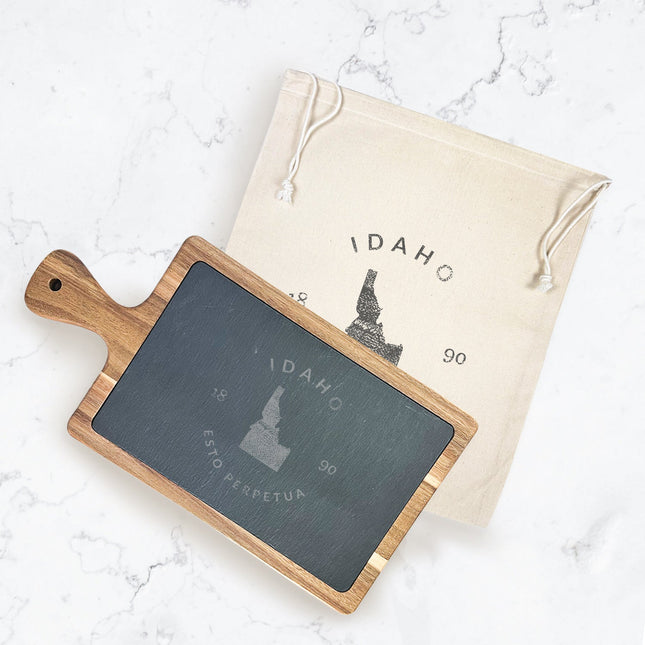 State Badge and Motto - Custom Slate Board w/ Dust Sleeve