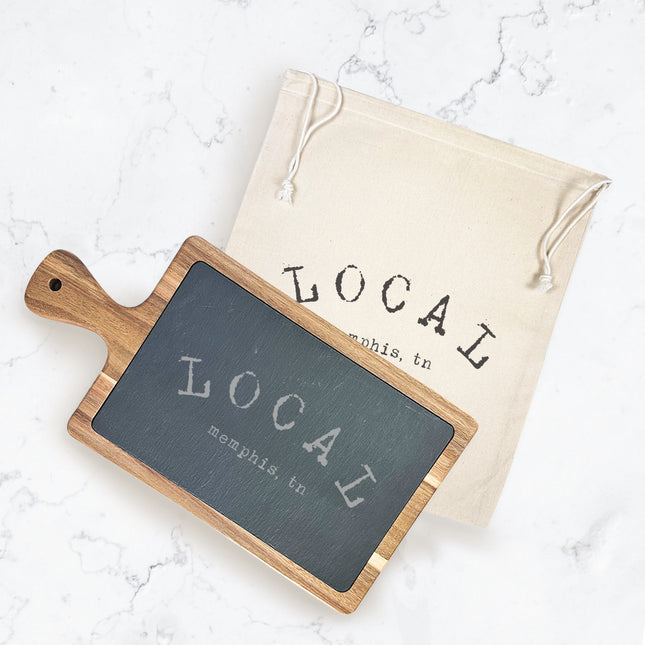 LOCAL City, State - Custom Slate Board w/ Dust Sleeve