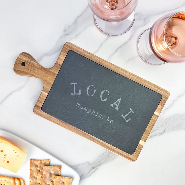 LOCAL City, State - Custom Slate Serving Board
