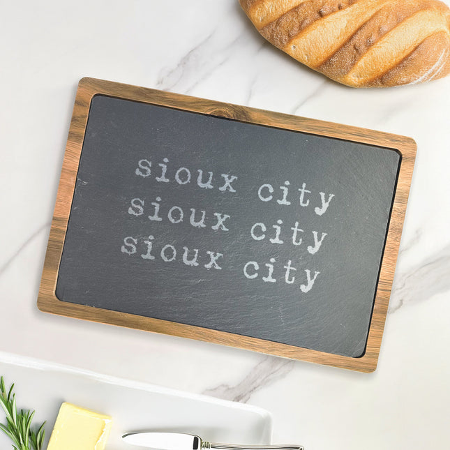 Triple Repeats - Custom Slate Serving Board