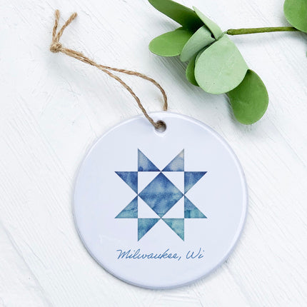 Quilted Block - Custom Ornament