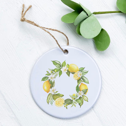 Lemon Wreath - Summer Ornament
