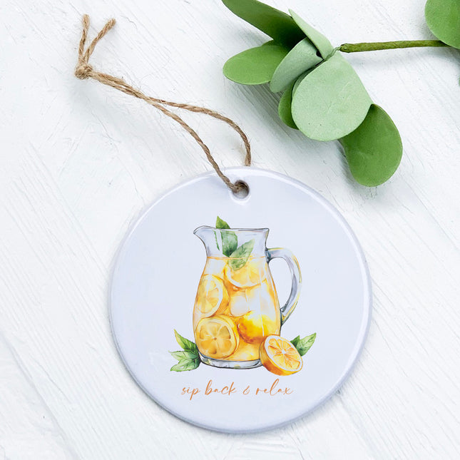 Sip Back and Relax - Summer Ornament