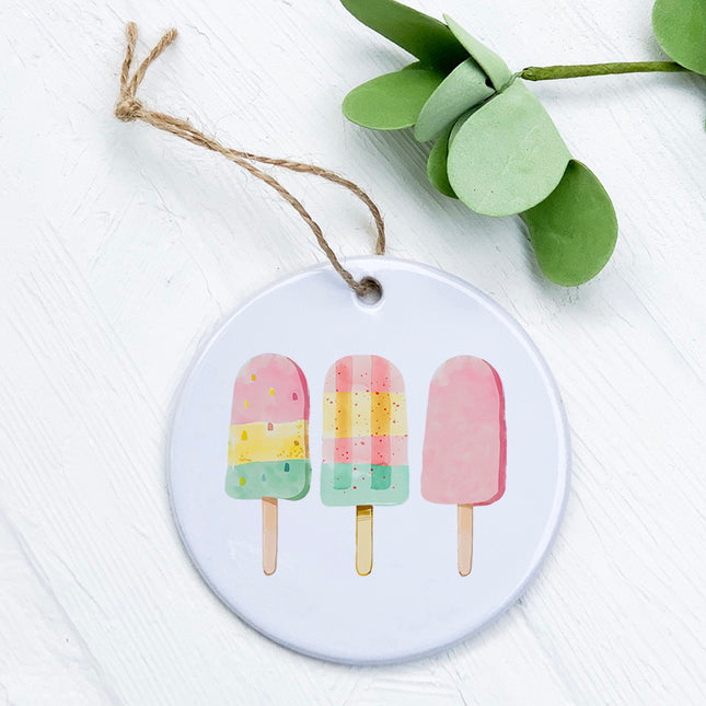 Pastel Popsicles - Summer Ornament