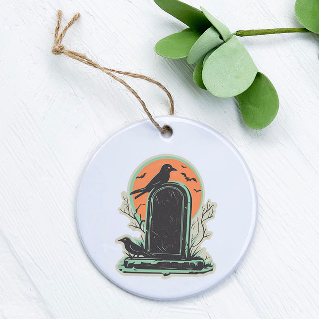 Retro Tombstone - Halloween Ornament