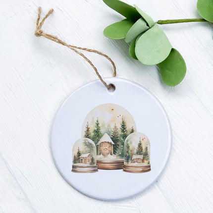 Holiday Snow Globes - Ornament