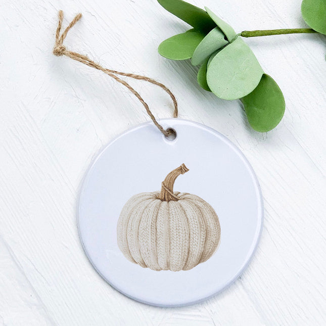 Knit Pumpkin - Ornament