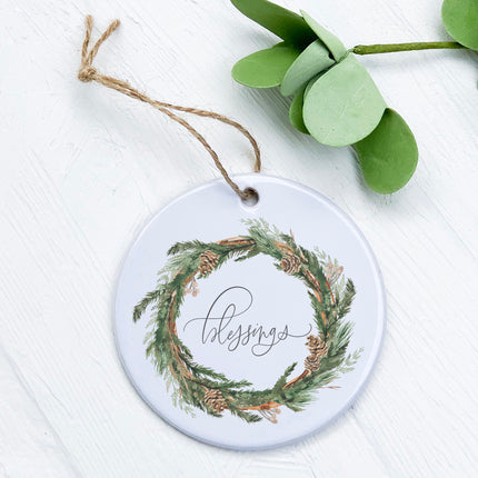 Blessings Wreath - Ornament