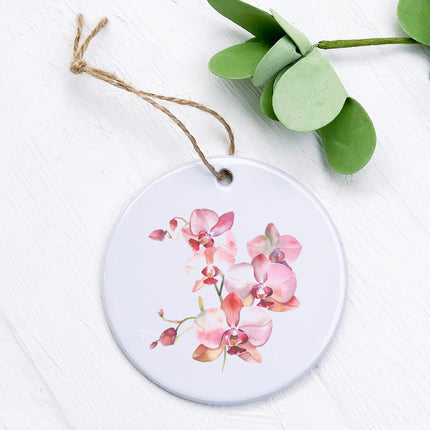 Watercolor Orchid Blooms - Ornament