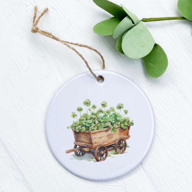 Clover Cart - St. Patrick's Day Ornament