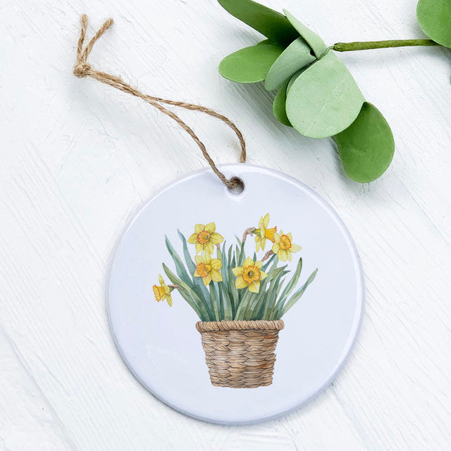 Basket of Daffodils - Spring Ornament