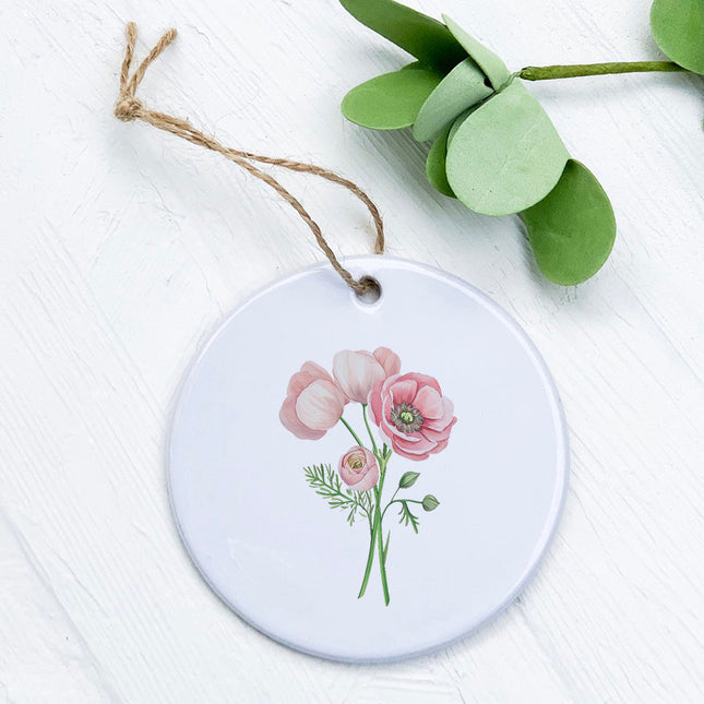 Pink Bouquet - Spring Ornament