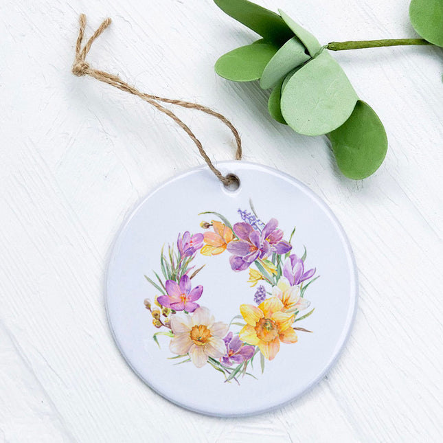 Crocus Wreath - Spring Ornament