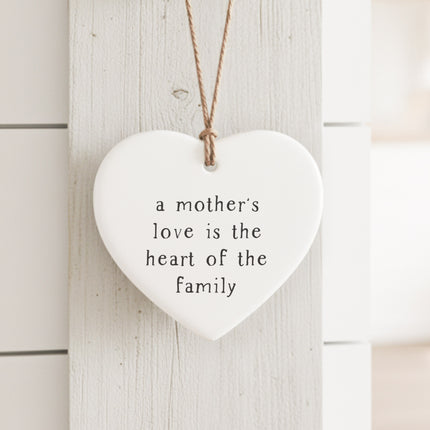 Mothers Love - Heart Shaped Ornament