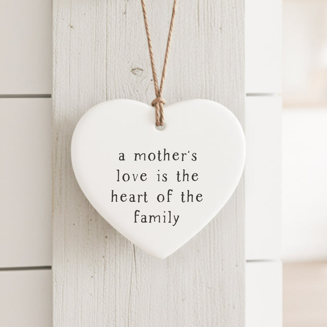 Mothers Love - Heart Shaped Ornament
