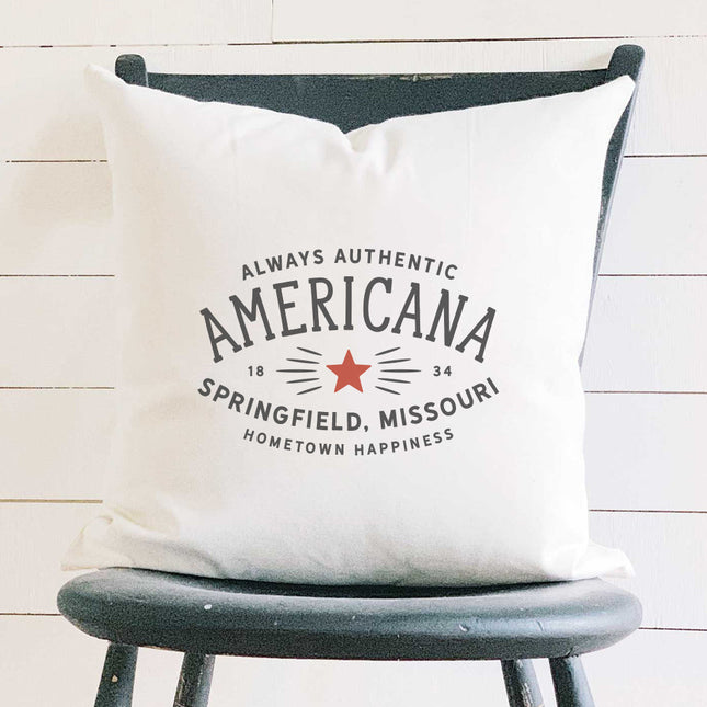 Americanna - Custom Square Canvas Pillow