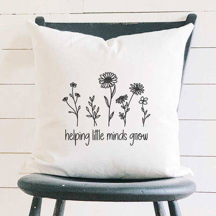 Helping Little Minds Grow - Square Canvas Pillow