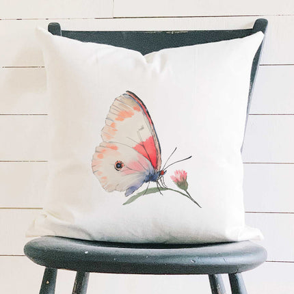 Spring Butterfly - Square Canvas Pillow