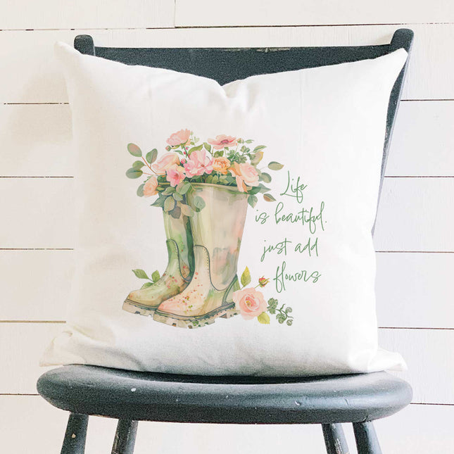 Life is Beautiful - Square Canvas Pillow