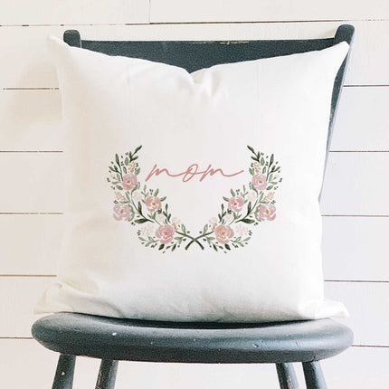 Rose Frame - Mother's Day Square Canvas Pillow