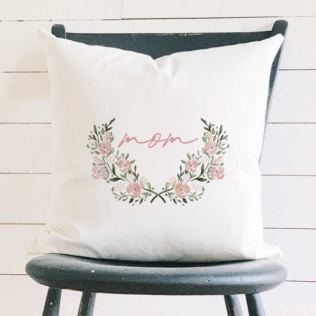 Rose Frame - Mother's Day Square Canvas Pillow