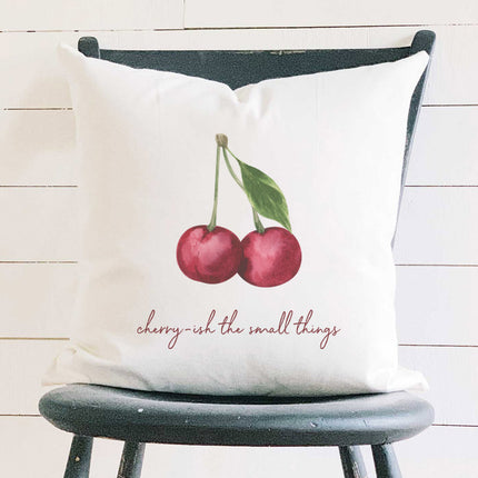 Cherry-ish The Small Things - Square Canvas Pillow