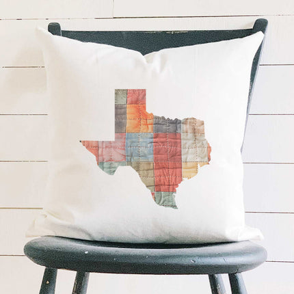 Quilted State - Custom Square Canvas Pillow