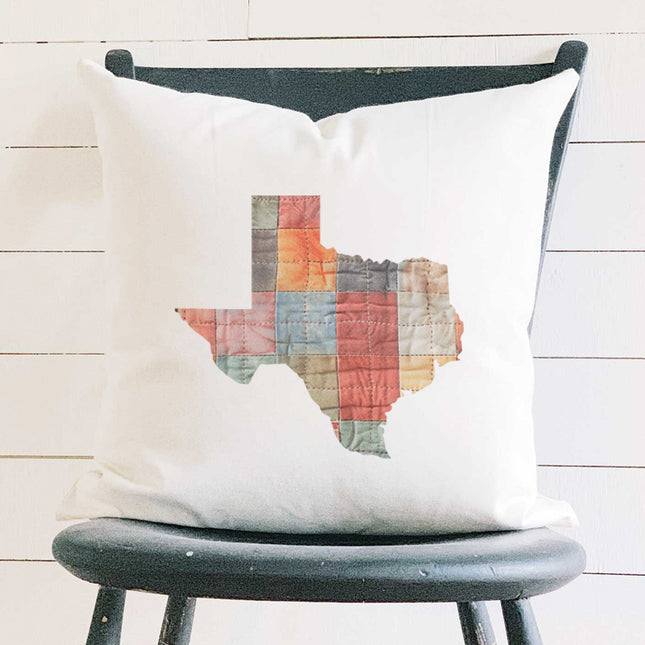 Quilted State - Custom Square Canvas Pillow