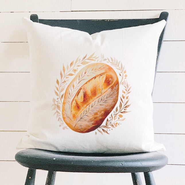 Sourdough Loaf - Square Canvas Pillow