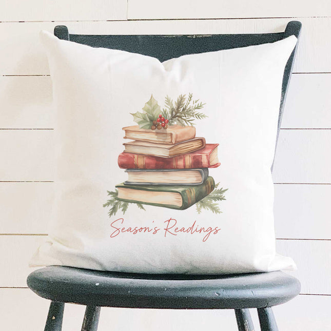 Season's Readings - Winter Square Canvas Pillow