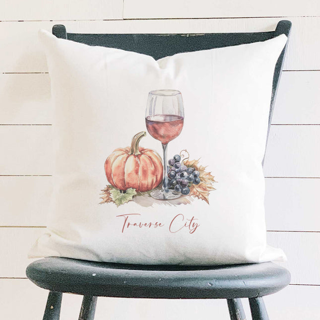 Wine Setting - Custom Square Canvas Pillow