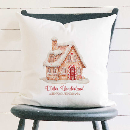 Winter Wonderland - Custom Square Canvas Pillow