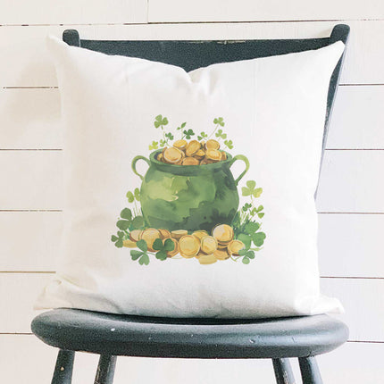 Pot of Gold - St. Patrick's Day Square Canvas Pillow