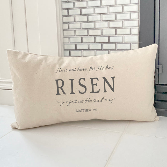 He Has Risen - Rectangular Canvas Pillow