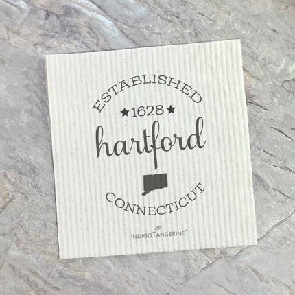 Circle Est, City, State - Custom Swedish Dish Cloth