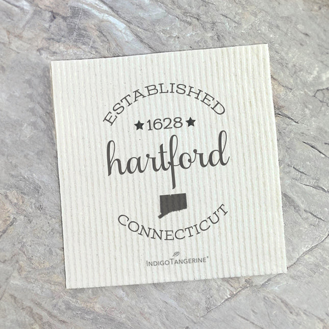 Circle Est, City, State - Custom Swedish Dish Cloth