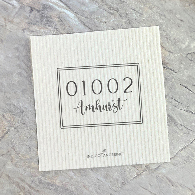 Rectangle Zip, City - Custom Swedish Dish Cloth