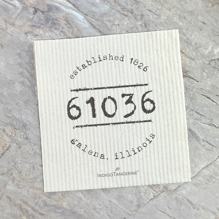 Established Zip/City - Custom Swedish Dish Cloth