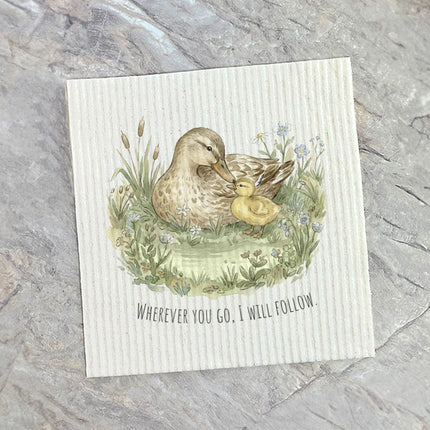Wherever You Go I Will Follow - Swedish Dish Cloth