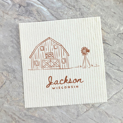 Simple Barn - Custom Swedish Dish Cloth