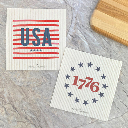 1776, USA - 2pk Swedish Dish Cloth