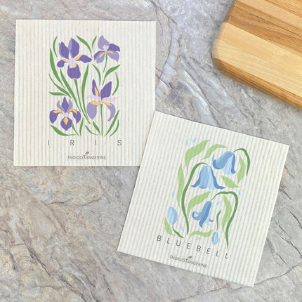 Iris, Bluebell (Garden Edition)  - 2pk Swedish Dish Cloth