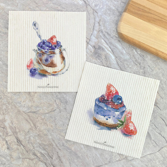 Summer Desserts  - 2pk Swedish Dish Cloth