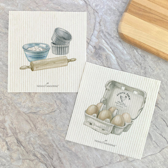 Baking Tools, Fresh Eggs - 2pk Swedish Dish Cloth